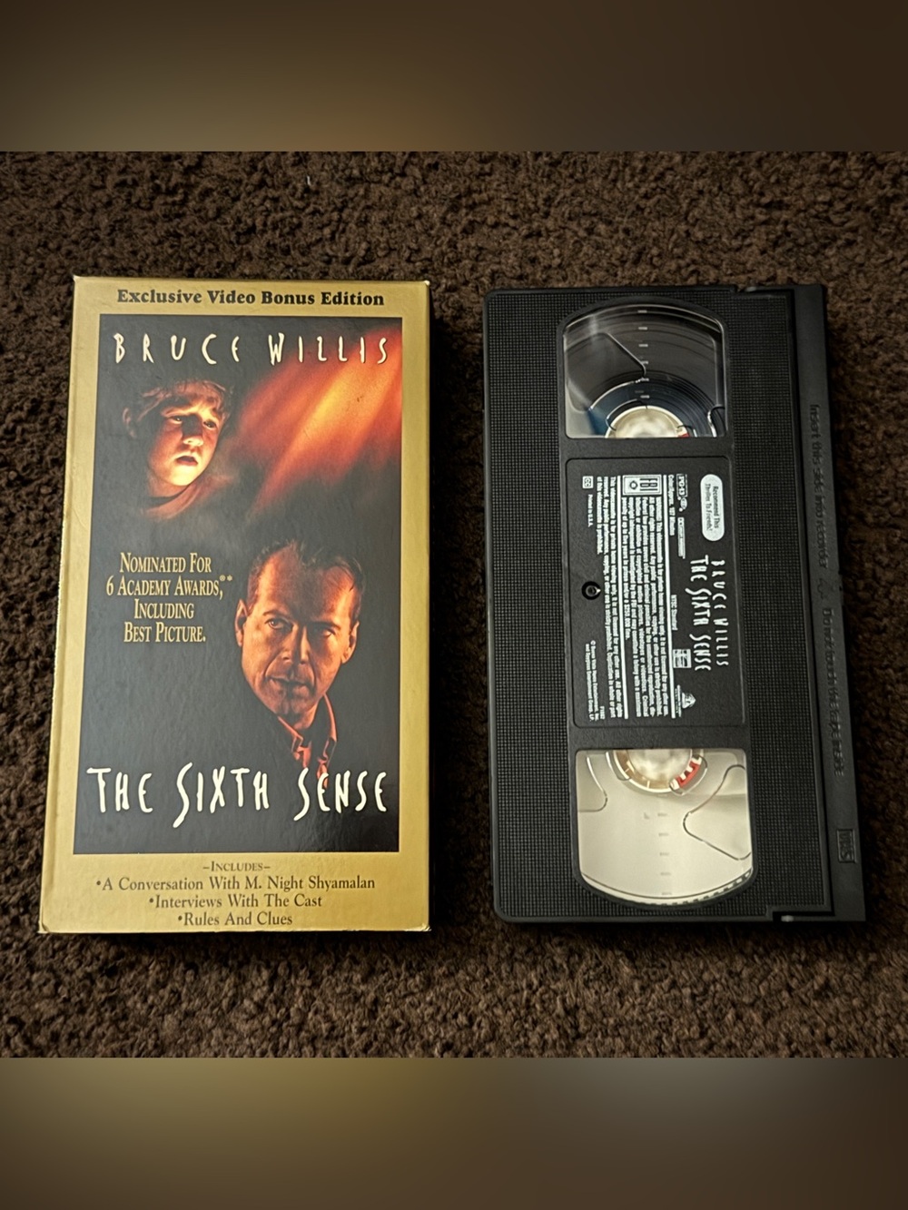 The Sixth Sense (1999) VHS tape